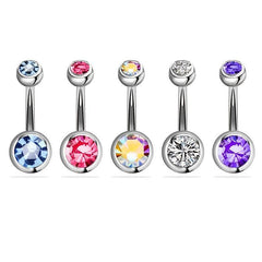 5pcs Stainless Steel Navel Nail Set for Men and Women