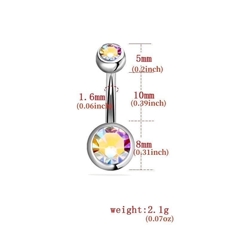 5pcs Stainless Steel Navel Nail Set for Men and Women
