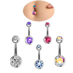 5pcs Stainless Steel Navel Nail Set for Men and Women