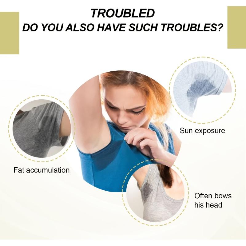 12pcs Underarm Sweat Patches Invisible Lasting Armpit Pads