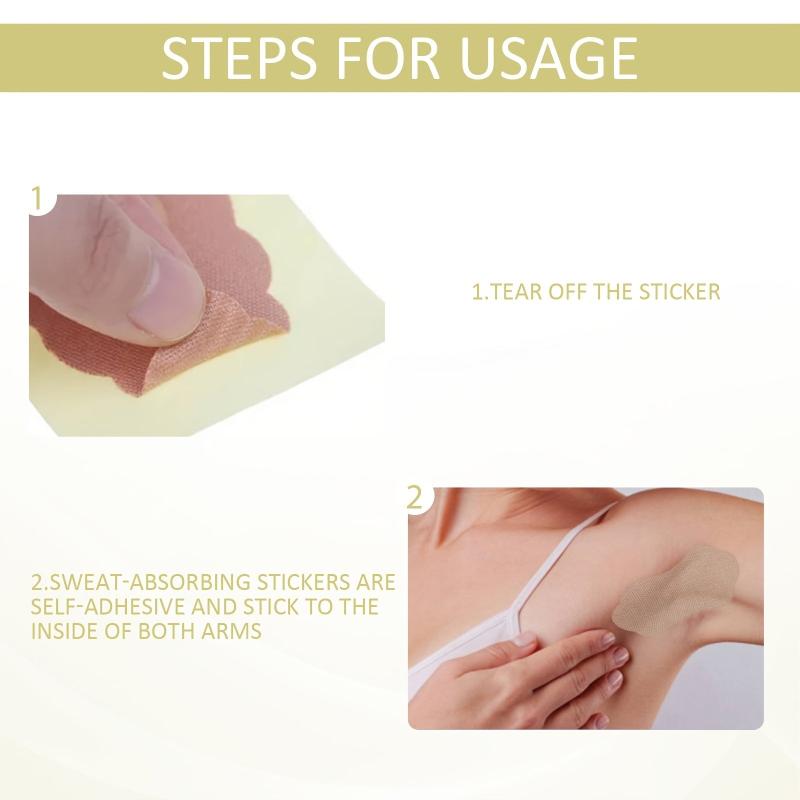 12pcs Underarm Sweat Patches Invisible Lasting Armpit Pads