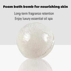 Vanilla Coconut Bath Salt Ball 3 Pack Bubble Bath Relaxing Spa Gift