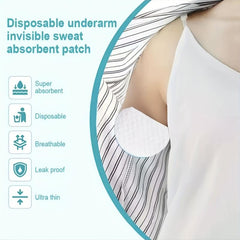 100pcs Underarm Sweat Absorbing Pads for Men and Women