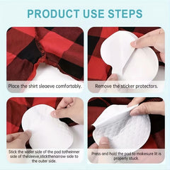 100pcs Underarm Sweat Absorbing Pads for Men and Women
