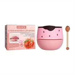 Honey & Strawberry Lip Mask: Moisturizing, Brightening, Anti-Aging - 15ml