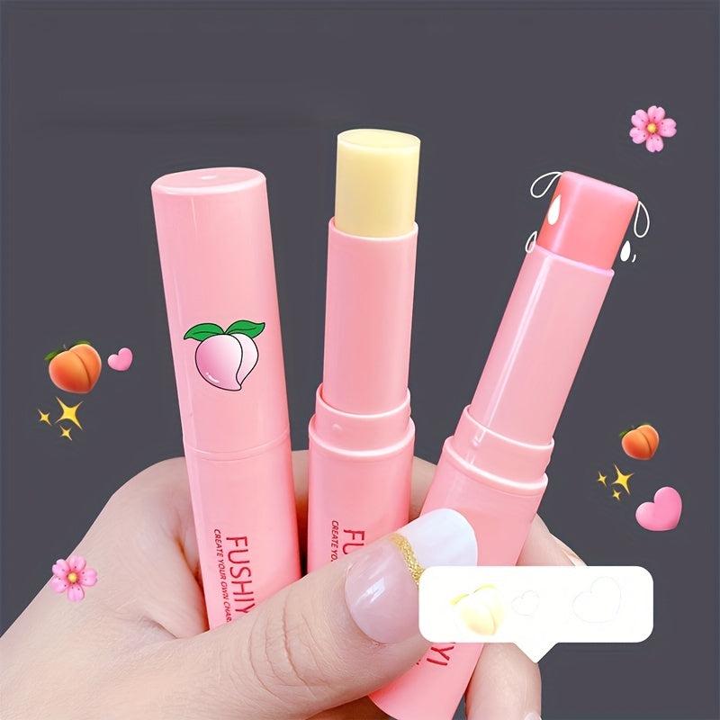 Peach Fruit Lip Balm - Moisturizing Lip Gloss