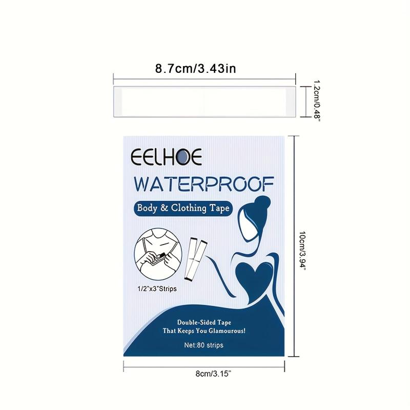 Invisible Double-sided Adhesive Non-Slip Strips - Pack of 80