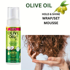Hold & Shine Wrap Set Mousse Strong Hair Styling Mousse For Women Men