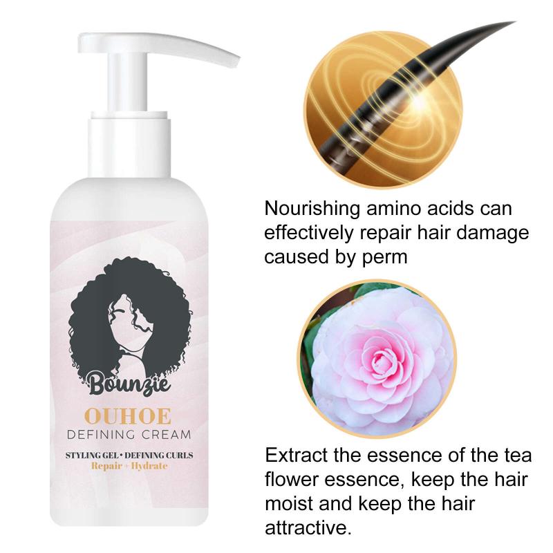 Bouncy Curly Hair Styling Cream Anti Frizz for Elastic Hair