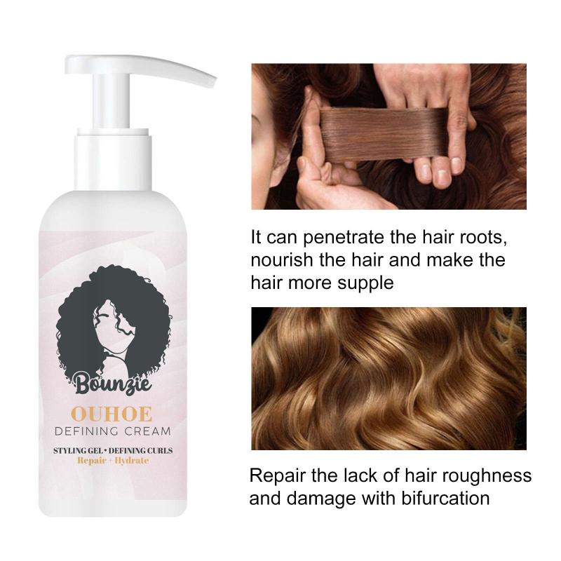 Bouncy Curly Hair Styling Cream Anti Frizz for Elastic Hair