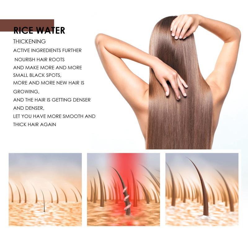 100ml Rice Water Shampoo - Natural Hair Care For All Hair Types