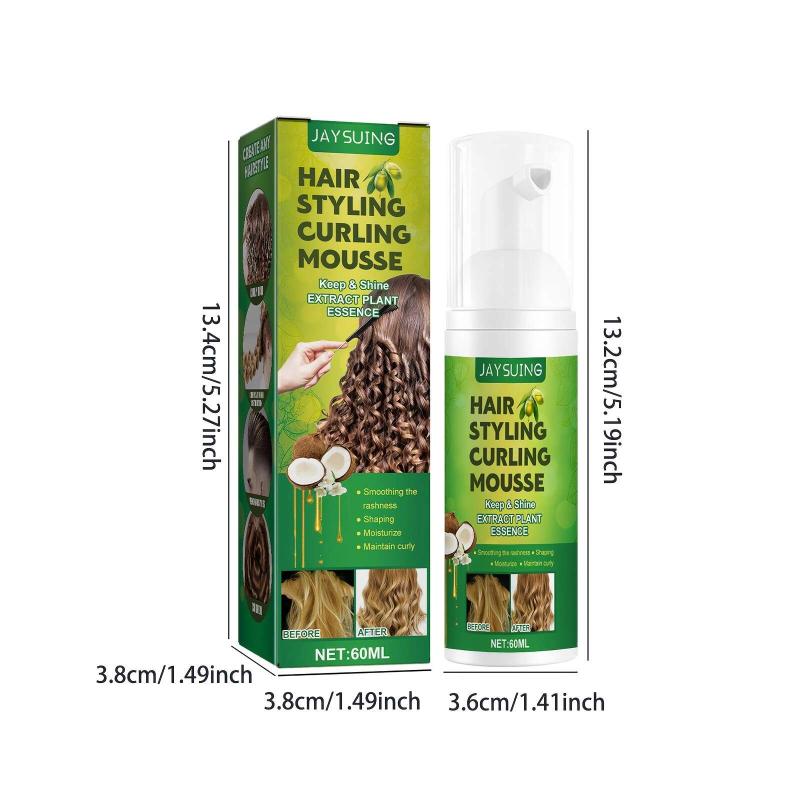 Anti Frizz Curl Styling Mousse for Hair Styling