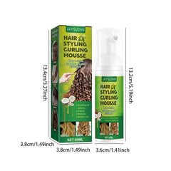 Anti Frizz Curl Styling Mousse for Hair Styling