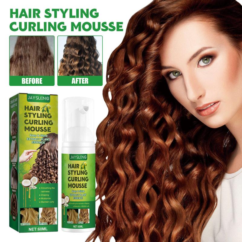 Anti Frizz Curl Styling Mousse for Hair Styling