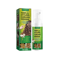 Anti Frizz Curl Styling Mousse for Hair Styling