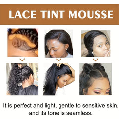 Fast Dry Lace Wig Hair Mousse for Natural Finish & Dyeing