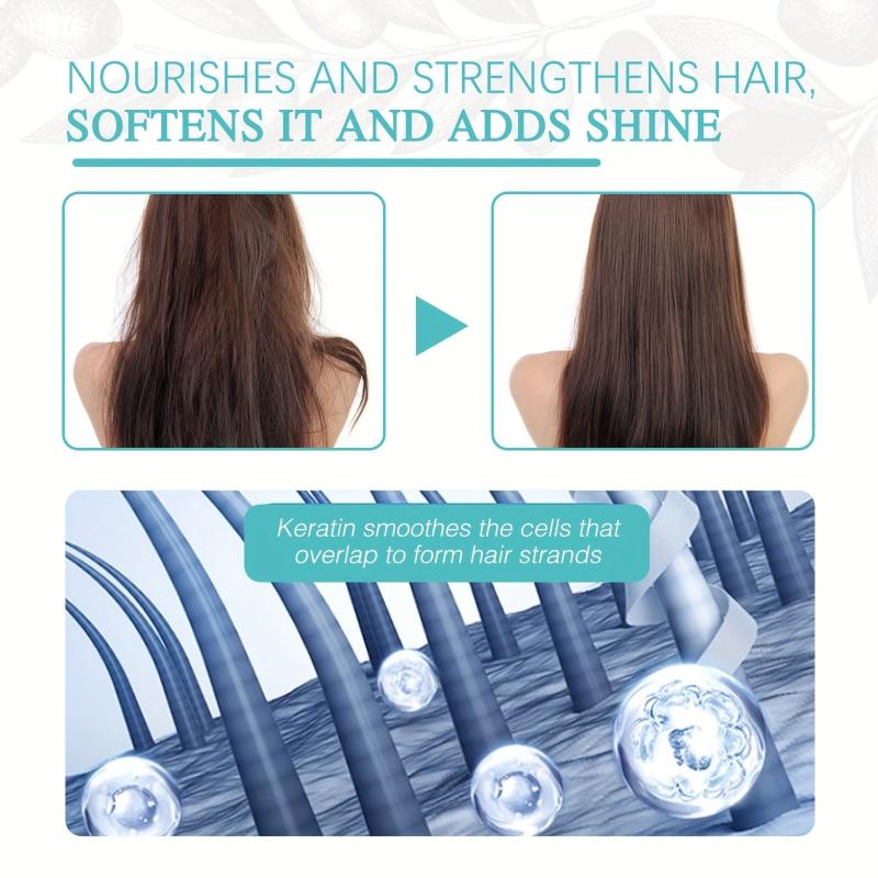 Protein Hair Straightening Cream for Damaged Dry Hair