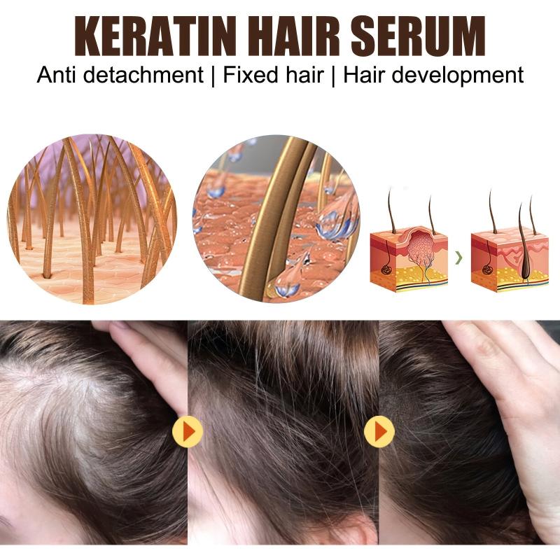Keratin Hair Serum Moisturizes & Repairs Hair