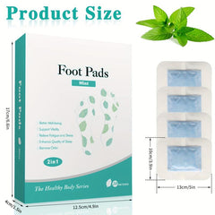10PCS Mint Foot Pads Deep Cleansing Foot Patch Natural Bamboo Vinegar