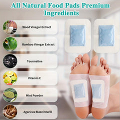 10PCS Mint Foot Pads Deep Cleansing Foot Patch Natural Bamboo Vinegar