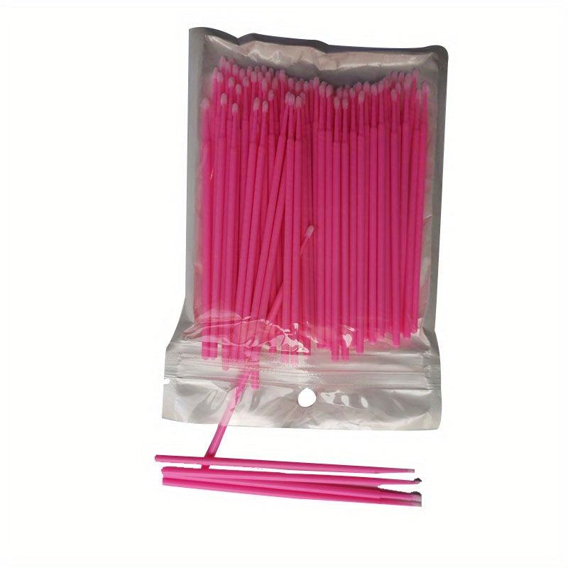 100pcs Disposable Micro Brushes for Eyelash Extensions and Glue Cleaning