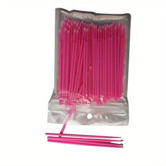100pcs Disposable Micro Brushes for Eyelash Extensions and Glue Cleaning