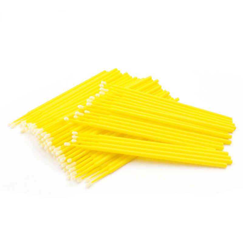 100pcs Disposable Micro Brushes for Eyelash Extensions and Glue Cleaning