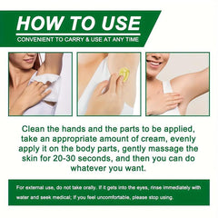 10g Armpit Deodorant Cream Long Lasting Odor Control Refreshing Fragrance