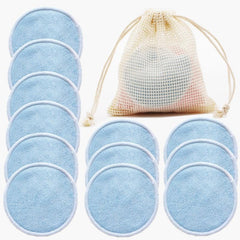12 Reusable Makeup Remover Pads Soft Natural Washable Facial Cleaning Pads