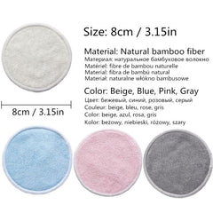 12 Reusable Makeup Remover Pads Soft Natural Washable Facial Cleaning Pads