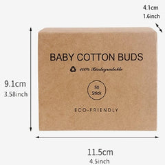 50pcs Safety Baby Swab Gourd Shape Clean Baby Ears Sticks Health Medical Buds