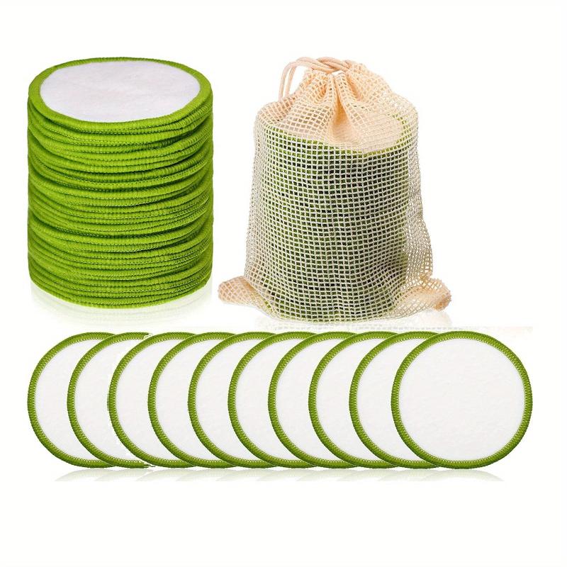 20pcs Reusable Bamboo Makeup Remover Pads with Laundry Bag