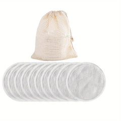 20pcs Reusable Bamboo Makeup Remover Pads with Laundry Bag