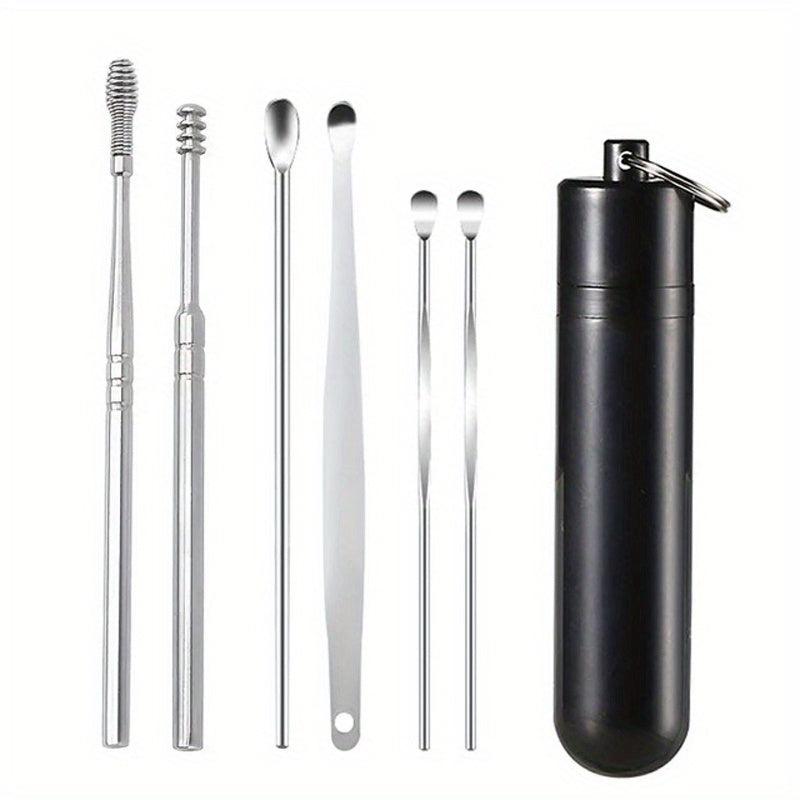 6 IN 1 Ear Wax Removal Tool Ear Pick Ear Cleaing Tools Set