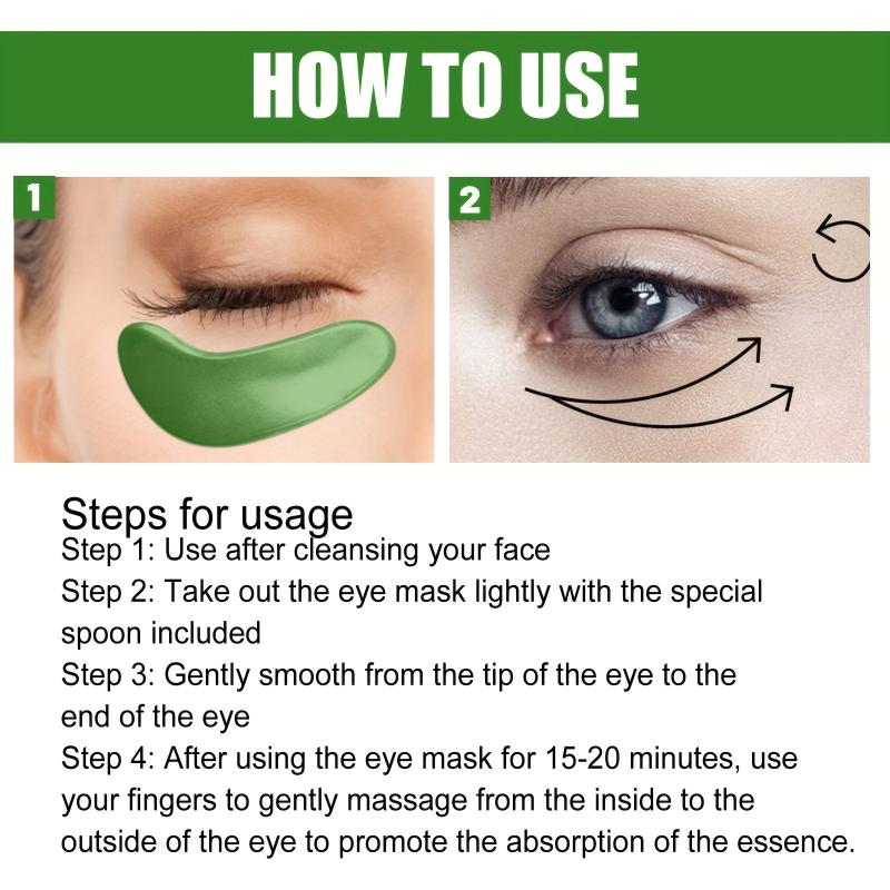Seaweed Green Eye Mask Patch for Fine Lines Dark Circles Eye Bag