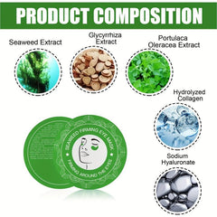 Seaweed Green Eye Mask Patch for Fine Lines Dark Circles Eye Bag