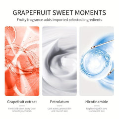 Grapefruit Hand Cream Moisturizes Smooths Prevents Frost Cracking