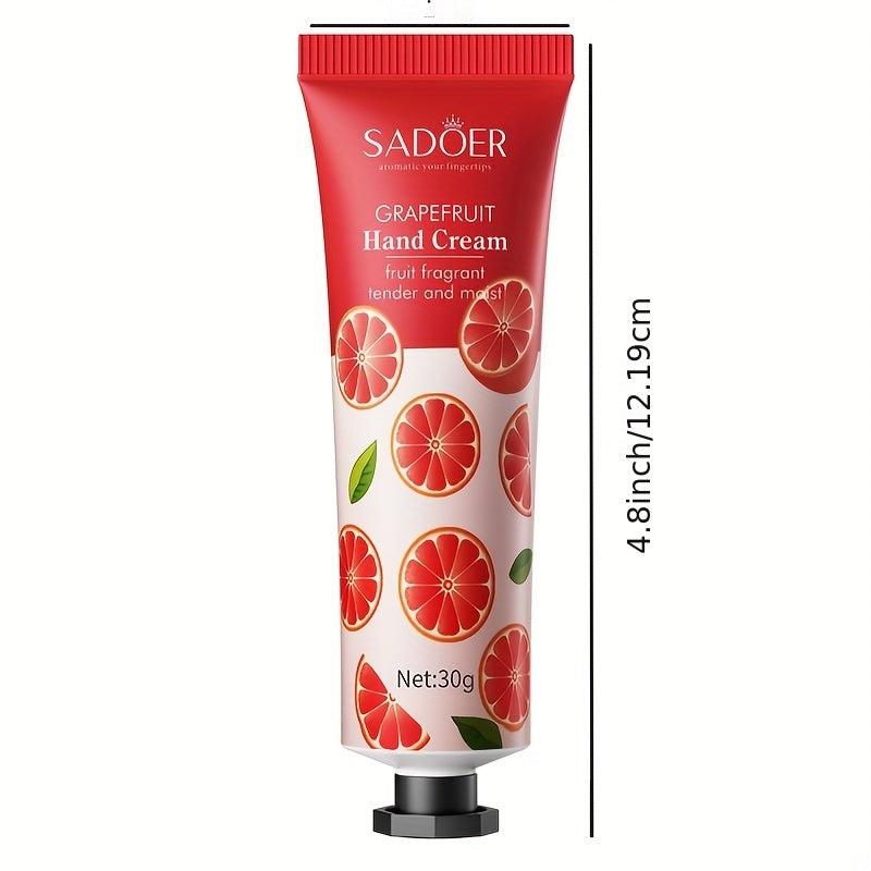 Grapefruit Hand Cream Moisturizes Smooths Prevents Frost Cracking