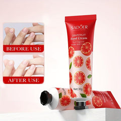 Grapefruit Hand Cream Moisturizes Smooths Prevents Frost Cracking