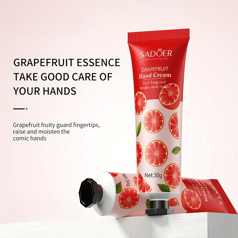 Grapefruit Hand Cream Moisturizes Smooths Prevents Frost Cracking