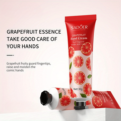 Grapefruit Hand Cream Moisturizes Smooths Prevents Frost Cracking