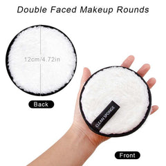 3Pcs Reusable Makeup Remover Pads Cotton Wipes Cosmetics Washable Towel
