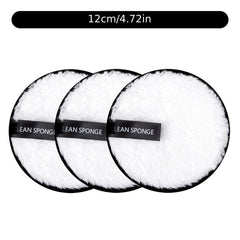 3Pcs Reusable Makeup Remover Pads Cotton Wipes Cosmetics Washable Towel