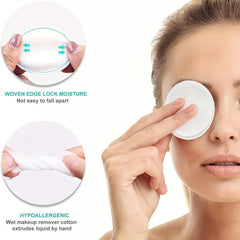 300 Count Rounds Makeup Remover Pads Hypoallergenic Lint