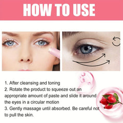 Rose Hip Eye Cream Stick Moisturizes & Tightens Skin Around Eyes