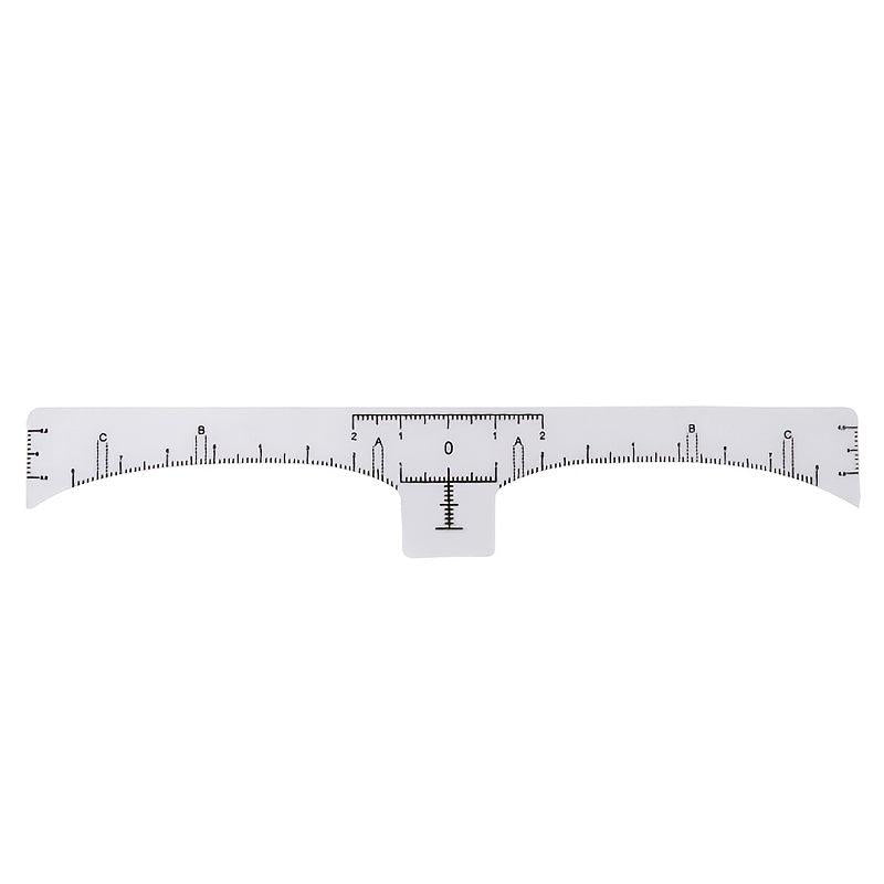 100pcs Disposable Eyebrow Ruler Stickers Tattoo Microblading Adhesive Stencil