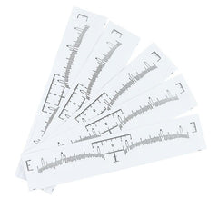 100pcs Disposable Eyebrow Ruler Stickers Tattoo Microblading Adhesive Stencil