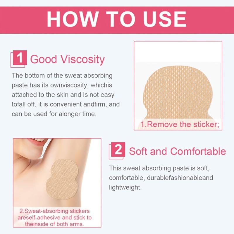 10pcs Sweat Absorbing Patches Elastic Cotton Underarm Sweat Pads