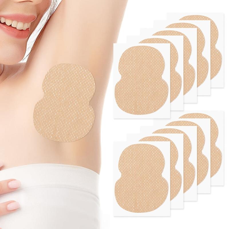 10pcs Sweat Absorbing Patches Elastic Cotton Underarm Sweat Pads