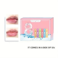 6pcs Fruity Lip Balm Set - Long Lasting Moisturizing - Great Gift for Halloween